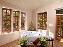 Hydrotherapy room at Gló Spa at Rosalie Bay Resort, Dominica, Caribbean