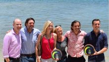 Noosa's winners from the 2014 Queensland Tourism Awards, from left, Darren McClenaghan from RACV Noosa Resort; Phil Bradford and