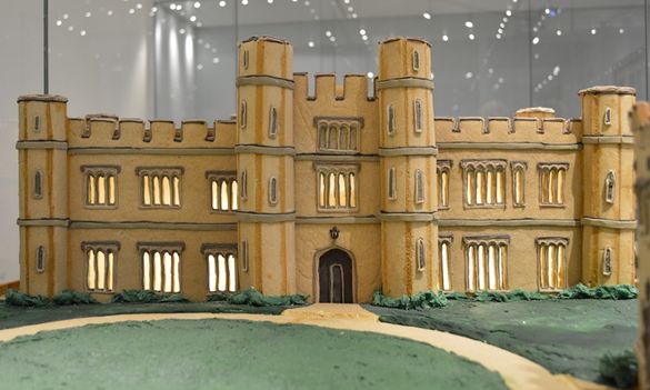 Gingerbread castle EMBARGOED to 6th December