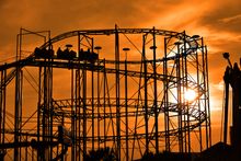 Sandblaster Roller Coaster at Daytona Beach Boardwalk