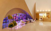 Lobby area at Dusit Devarana New Delhi