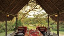 Malewa Wildlife Lodge dining area