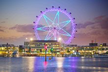 The Melbourne Star's stunning LED light display
