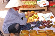 Shopping at a Local Hanoi Market 