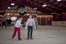 Ice Skating fun at Long Barn Lodge