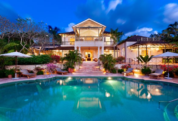 BSL Gardenia Villa Rear at twilight