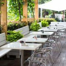 Peregrine Farmstall seating outside