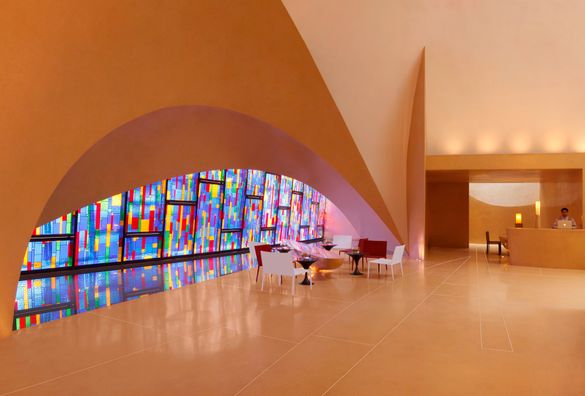 Lobby area at Dusit Devarana New Delhi