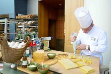 Harbourside at InterContinental Hong Kong - Executive Chef Nicola Canuti prepares homemade pasta at the 