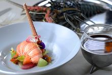 SPOON by Alain Ducasse - Poached Rock Lobster- delicate gelee