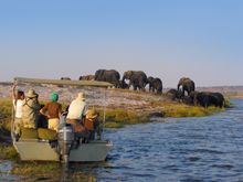 Excursion boat on the Chobe River