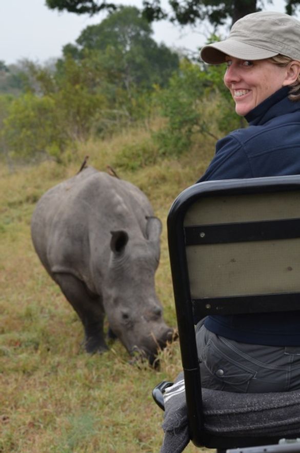 Dr Liz Pope on Safari