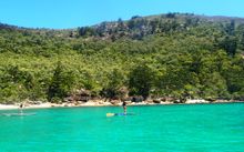 Paddling around the Whitsunday Islands National Park
