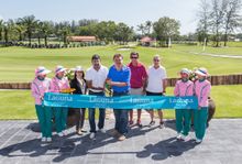 Ribbon cutting by Ms. Anoma Wongyai, Director of TAT Phuket (3rd from left); Mr. Ravi Chandran, MD of Laguna Phuket (4th); Paul 