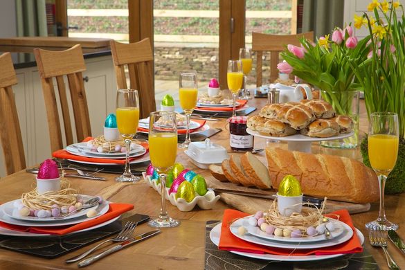 Easter at Higher Hill Barn, near Kingsbridge, South Devon