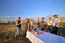 Riders enjoy Sundowners on the majestic Hay Plains