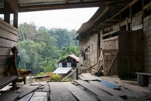 Longhouse, Sarawak, Borneo