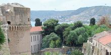 HIDDEN gems in Crotone – old fortifications (foreground) and beaches, bars    and restaurants reflecting classic Italian lifesty
