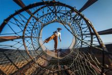 Leg rowers, Inle Lake