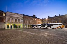 CIE Tours coaches at Dublin Castle