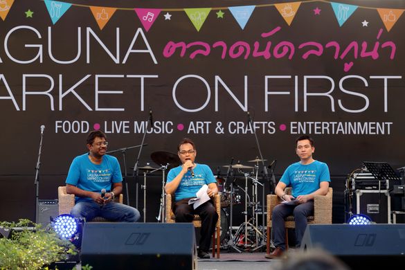 From left: Mr. Ravi Chandran, MD of Laguna Phuket; Mr. Suthee Tongyam, Vice Governor of Phuket; and Mr. Uthit Limsakul, Asst. Di