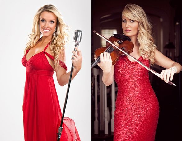 Singing Sensation Amanda Wood & Celebrated Violinist Rosemary Siemens perform in InterContinental Hong Kong's Lobby Lounge