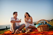 Romantic picnic at Surfer's Point, Prevelly