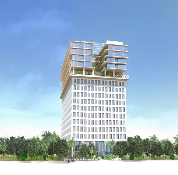 Rendering of the dusitD2 in Yangon, Myanmar