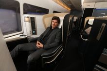 British Airways ambassador enjoying First Class