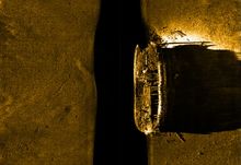Side scan sonar of HMS Erebus