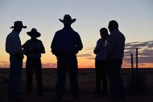 Sunset on the Hay Plains 