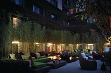 Open-air lounge bar hidden in the courtyard terrace is a refreshing alternative for an evening function