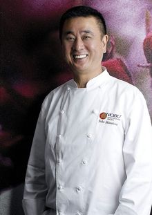World famous chef Nobu Matsuhisa at NOBU InterContinental Hong Kong
