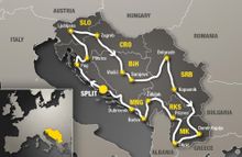 Map of the Tour