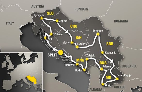 Map of the Tour