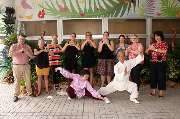 Hong Kong's team building ptions include tai chi classes with local masters