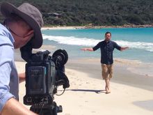 Jimmy Doherty on location in Australia filming 'Jimmy's Australian Food Adventure'