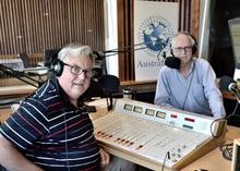 Travel Writers Radio co-hosts Pete Watson (left) and Graeme Kemlo (right)