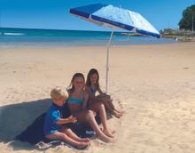 Foldabrella folding beach umbrella Foldabrella folding beach umbrella