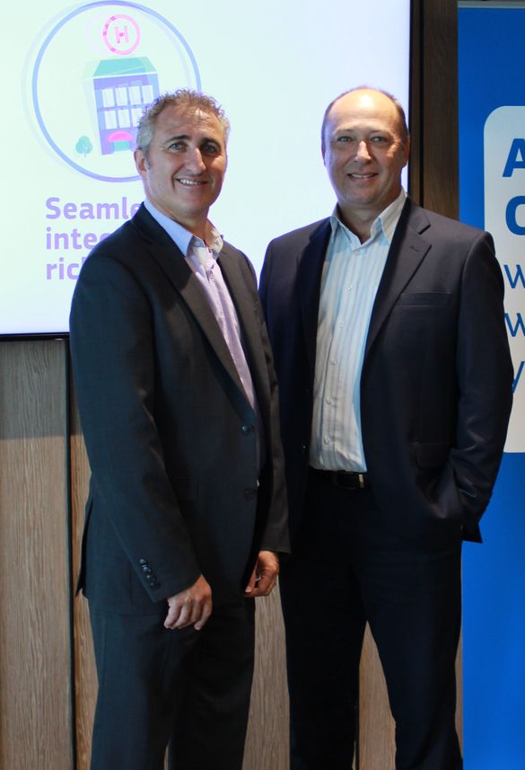Michel Gazal, Executive General Manager of ?TravelManagers and Tony Carter Managing director of Amadeus IT Pacific Michel Gazal, Executive General Manager of ?TravelManagers and Tony Carter Managing director of Amadeus IT Pacific
