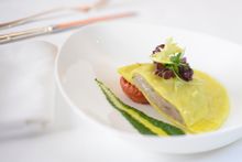 THE STEAK HOUSE winebar + grill  ODDERO Wine Dinner - Seafood Ravioli with Pesto Sauce
