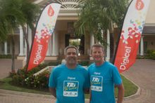 Olympians, Daley Thompson and Steve Cram support the St Lucia International Triathlon