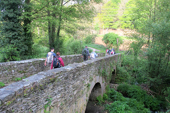 Family on the Camino de Santiago 
