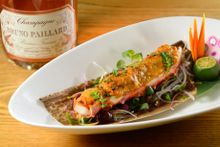 NOBU InterContinental Hong Kong Kong - Bruno Paillard Champagne Dinner - Baked King Crab with Uni Butter paired with Premiere Cu