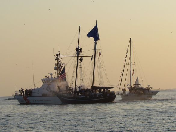Flagship of the Conch Republic, the Topsail Schooner WOLF, defends the Republic during the 