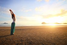 Bend and stretch in World Heritage wilderness at Kingfisher Bay Resort