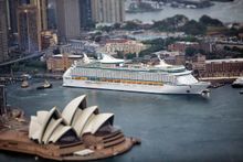 Voyager of the Seas docked in Sydney 
