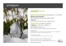 Easter Care - grandkemang Hotel, Jakarta
