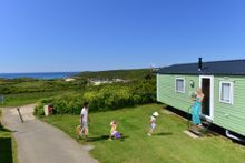 View from Crantock Beach Holiday Park - Cornwall