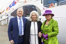 (L-R) Guy Young, President and CEO of Uniworld Boutique River Cruise Collection;  Beatrice Tollman, President and Founder of Uni
